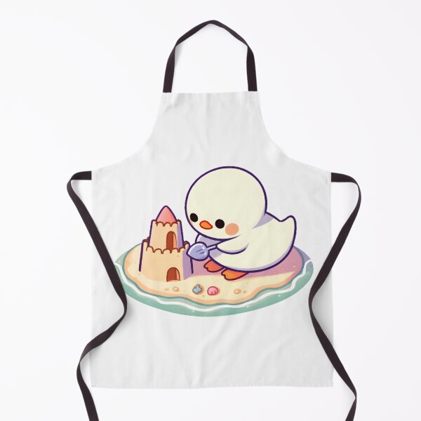 Item preview, Duck Building a Sandcastle designed and sold by UmbrellaStudio1.