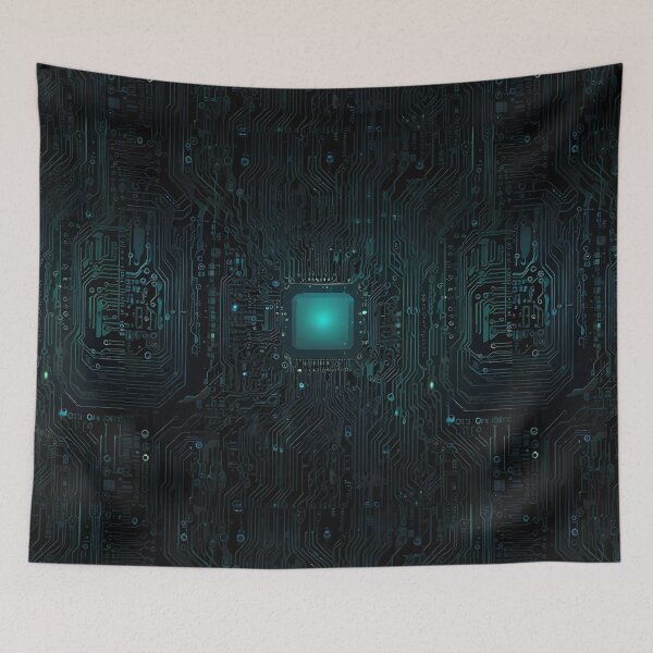 Item preview, Computer spooky Circuit Board art design designed and sold by Jt41.
