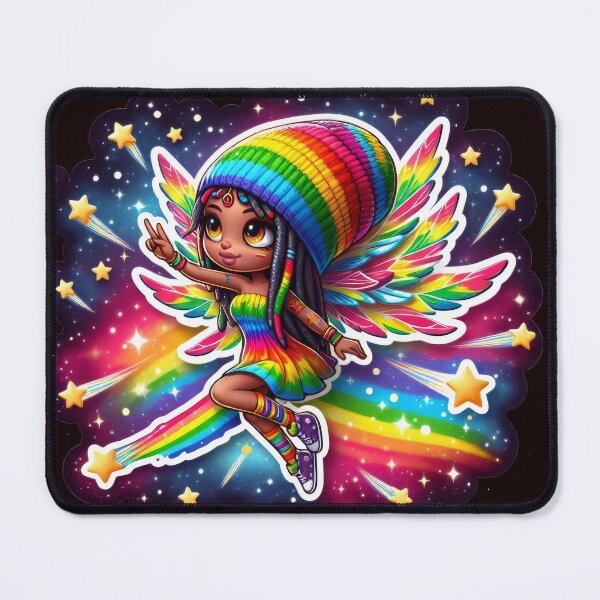 Item preview, Rasta Fairy, Cute Little Girl, Black Girl Cartoon, Reggae designed and sold by Anticulture.