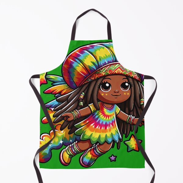 Item preview, Rasta Fairy, Cute Little Girl, Black Girl Cartoon, Reggae, Dreadlock designed and sold by Anticulture.