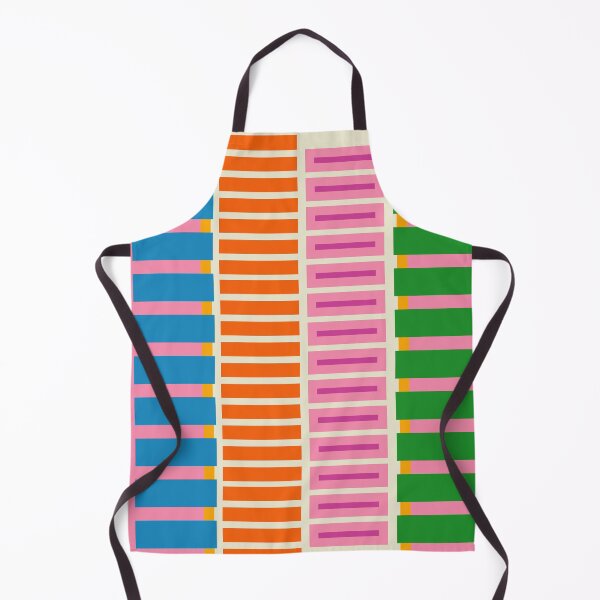 Item preview, Bold and Colorful Block Stripes Pink Orange Blue Green  designed and sold by kierkegaard.