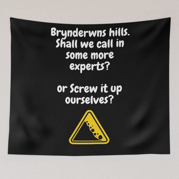 Item preview, BRYNDERWYN HILLS LANDSLIDE DEBACLE designed and sold by ChiefOP.
