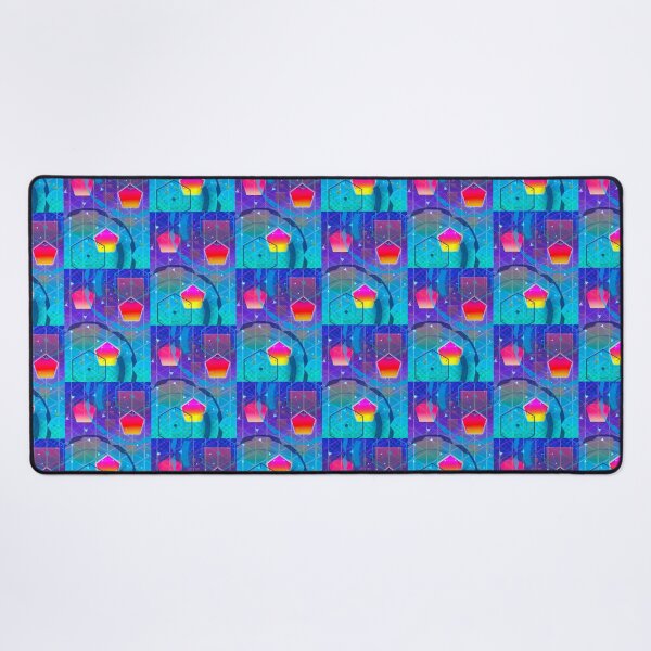 Item preview, Vibrante neón prismático, azul, rosa, morado, formas coloridas. designed and sold by ByteMode.