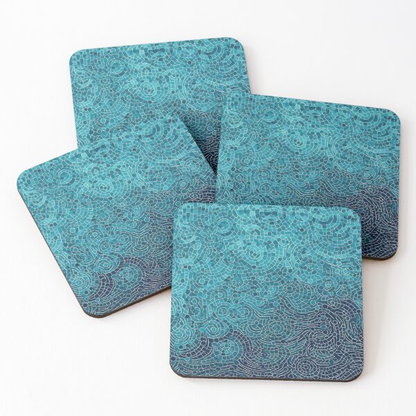 Item preview, Aboriginal Inspired Dot Art - Sultan Turquoise Tile designed and sold by GrinGalore.