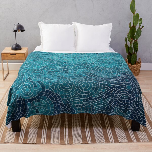Item preview, Aboriginal Inspired Dot Art - Sultan Turquoise Tile designed and sold by GrinGalore.