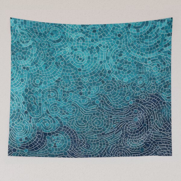 Item preview, Aboriginal Inspired Dot Art - Sultan Turquoise Tile designed and sold by GrinGalore.