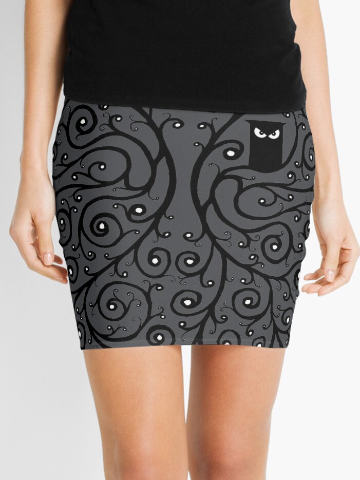 Thumbnail 1 of 4, Mini Skirt, The Owl designed and sold by TehStr4ngeOnes.