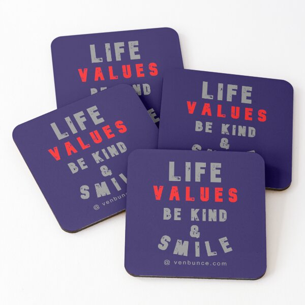 Item preview, Life Values Be Kind - Smile designed and sold by alien almanac.