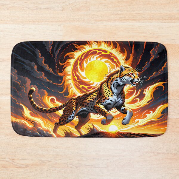 Item preview, Cheetah Running Against Cosmic Chaos, Ai Generated Art  designed and sold by ACC .