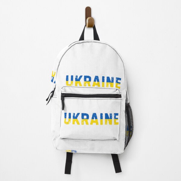 Item preview, UKRAINE blue and gold color name of country designed and sold by snapacrab.