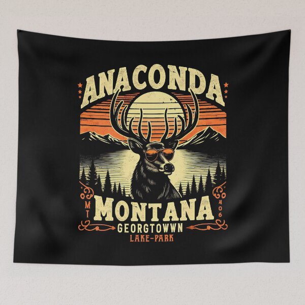 Item preview, Anaconda Montana - Elk Georgetown Lake Anaconda MT 406 Gift designed and sold by JUSTBEELEGANT.