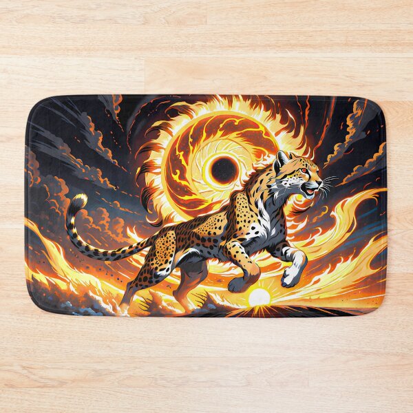 Item preview, Cheetah Running Against Cosmic Chaos, Ai Generated Art  designed and sold by ACC .