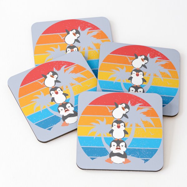 Item preview, A happy and playful penguins on the beach designed and sold by MerryCrown.
