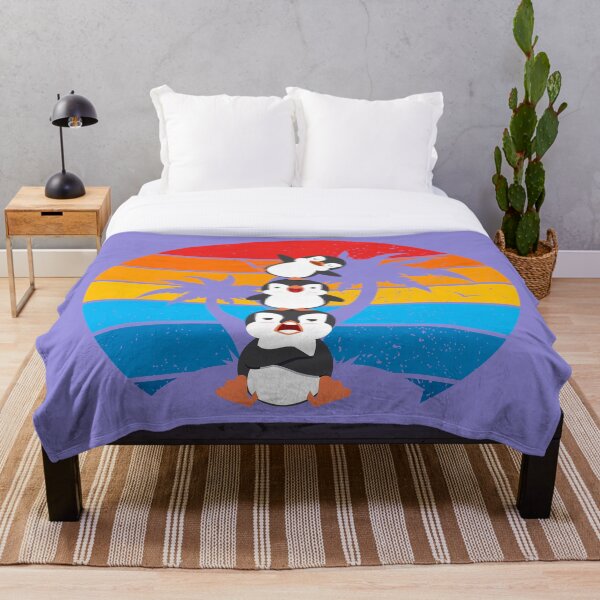 Item preview, Unos pingüinos felices y juguetones en la playa. designed and sold by MerryCrown.