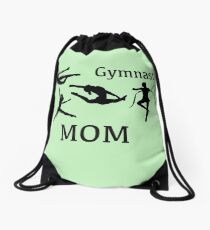 Gymnast Mom With Great Images Drawstring Bag