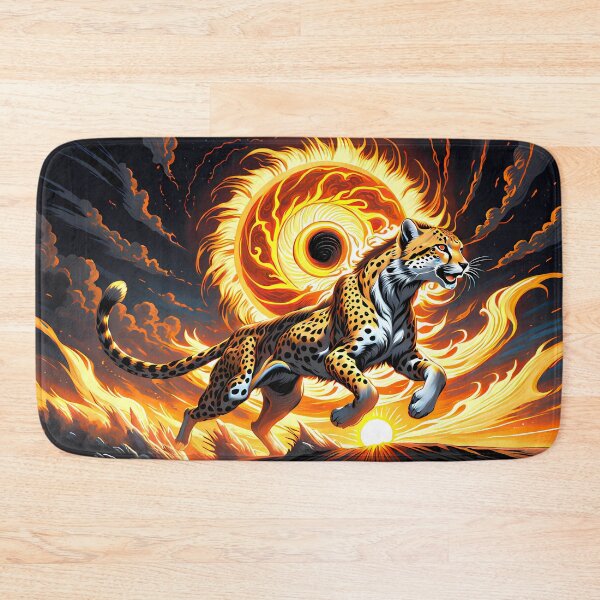 Item preview, Cheetah Running Against Cosmic Chaos, Ai Generated Art  designed and sold by ACC .