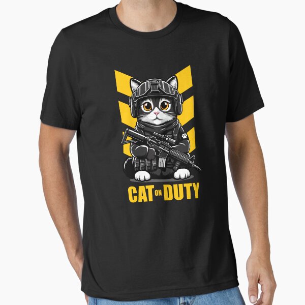 Item preview, Cat on Duty designed and sold by Ikibrai.