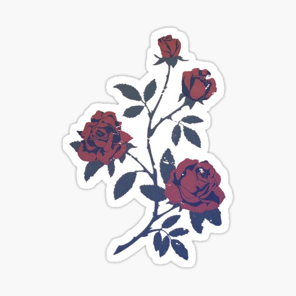 Whitney the band floral logo Sticker