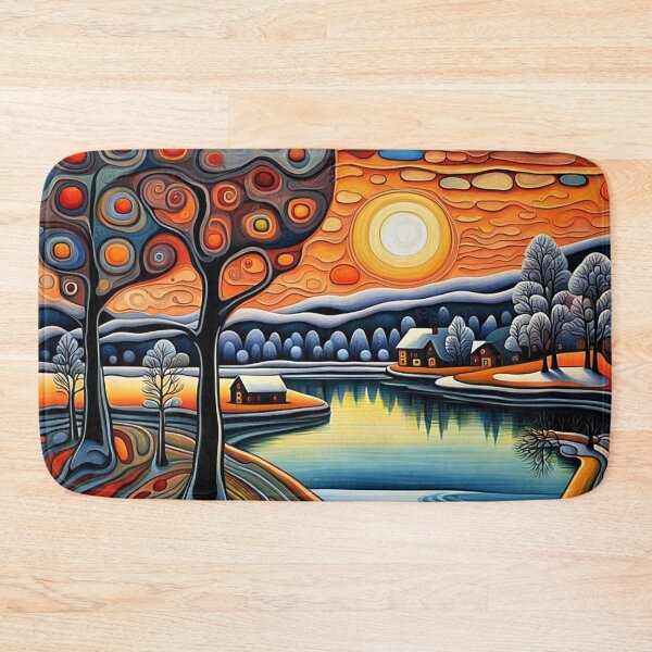 Item preview, Winter day at sunset 1 designed and sold by George Hutton Hunter.