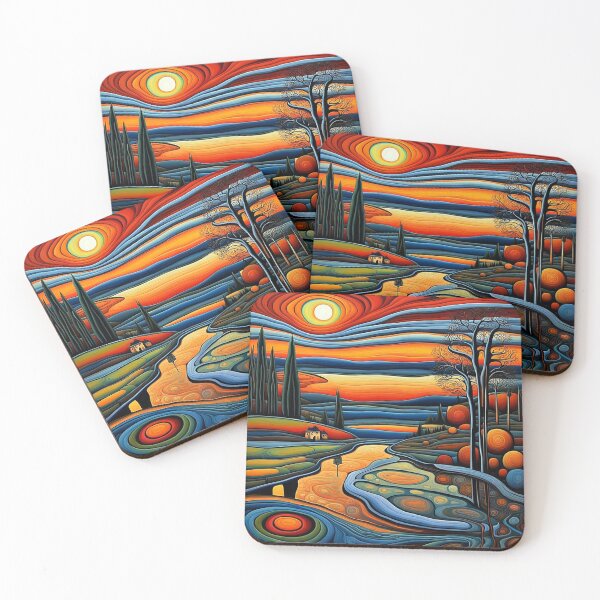Item preview, Winter day at sunset 4 designed and sold by George Hutton Hunter.