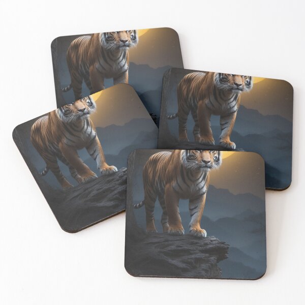 Item preview, tiger perches atop a leafless tree designed and sold by arjad3n.