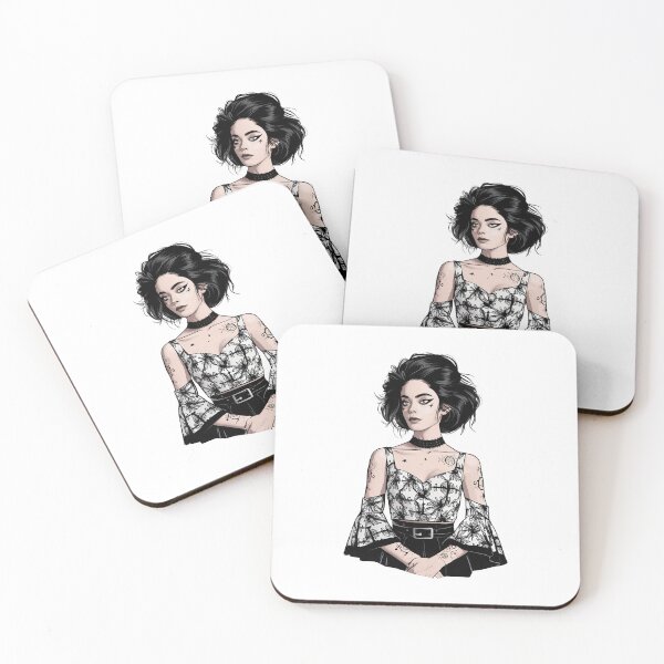 Item preview, astrological tattoos dark-haired young woman  designed and sold by 90's Misaki.