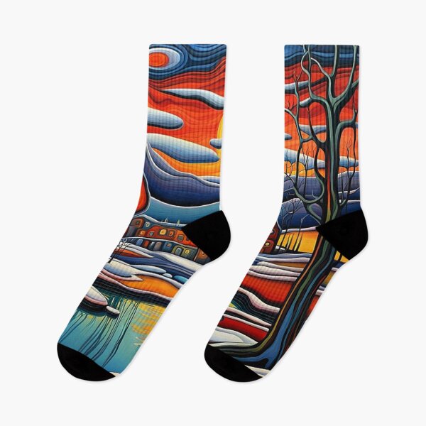 Item preview, Winter day at sunset 5 designed and sold by George Hutton Hunter.