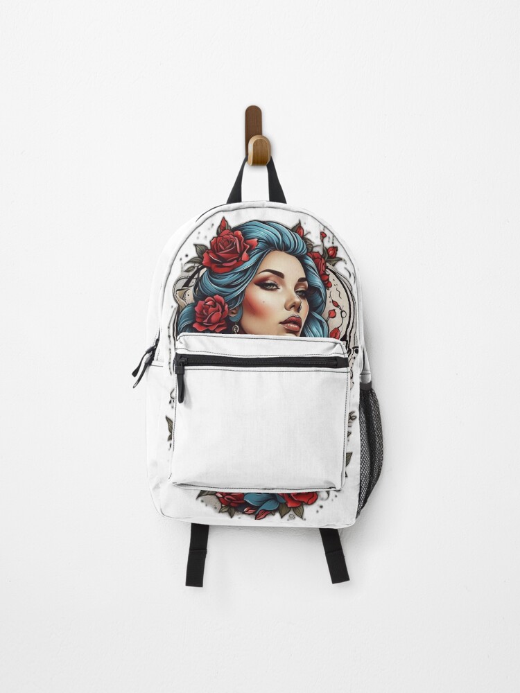 Thumbnail 1 of 3, Backpack, Neotraditional Girl designed and sold by arjad3n.
