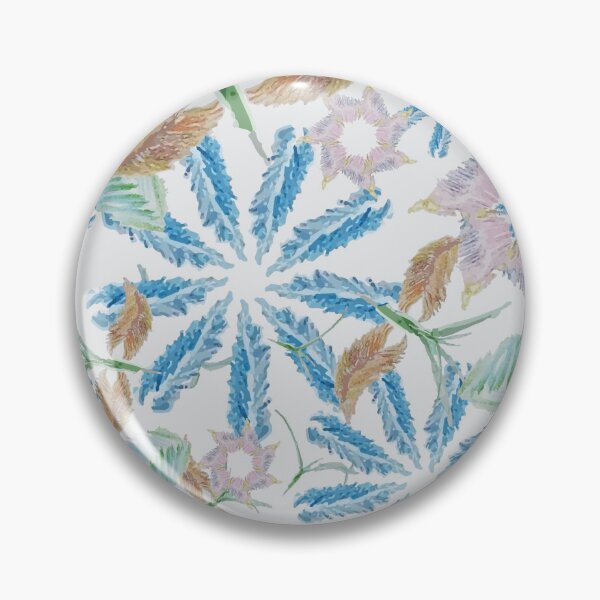 Item preview, feathers, flowers, summer, pattern, spring designed and sold by TinkerBird.