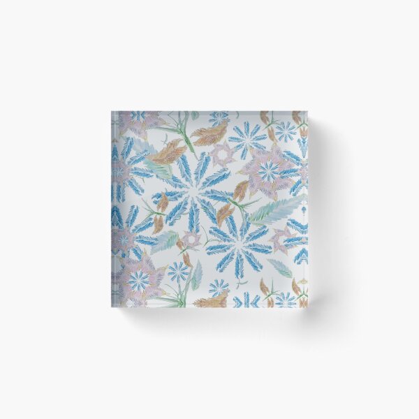 Item preview, feathers, flowers, summer, pattern, spring designed and sold by TinkerBird.