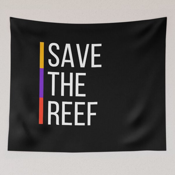 Item preview, Typography tSave the Reef LionFish  Cute Sea Rock Diver Gift T-Shirt designed and sold by FeatSky.