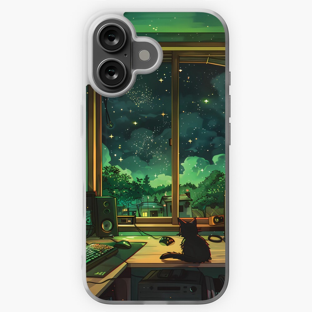 Aperçu de l'œuvre Coque souple iPhone créée et vendue par KWorldDesigns.
