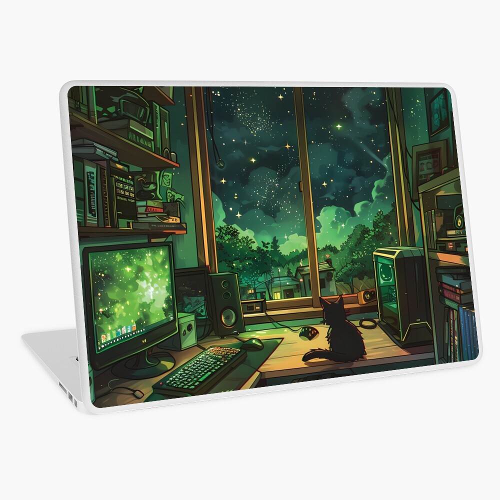 Aperçu de l'œuvre Skin adhésive d'ordinateur créée et vendue par KWorldDesigns.