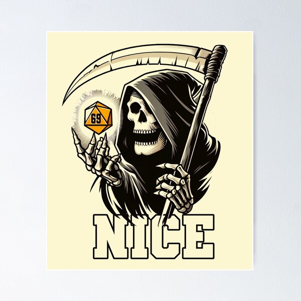 Item preview, Reaper's Lucky Number designed and sold by Slick-Waffles.