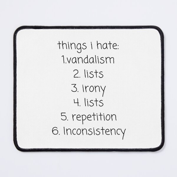 Item preview, Funny irony list designed and sold by K1ndo.