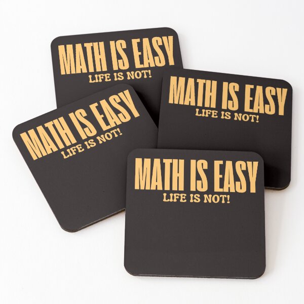 Item preview, Math is Easy Life is Not! designed and sold by rawaart1.
