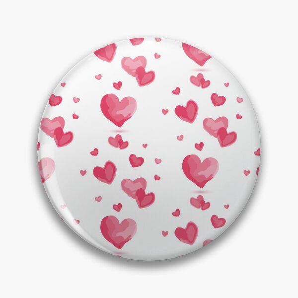 Item preview, All shades of pink - pink hearts in watercolors designed and sold by LittleTwichArt.