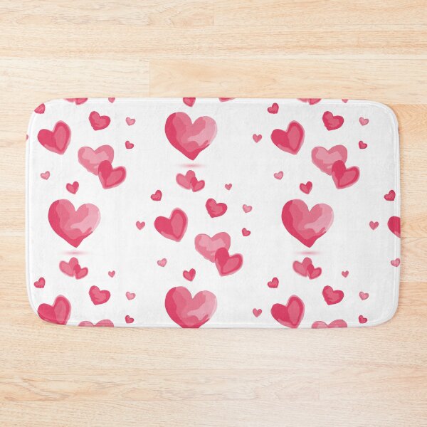 Item preview, All shades of pink - pink hearts in watercolors designed and sold by LittleTwichArt.