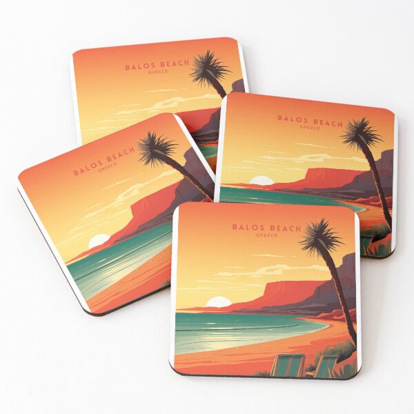 Item preview, Balos Beach: A Grecian Coastal Gem designed and sold by NeuralVibe.
