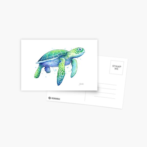 Green Sea Turtle Postcard