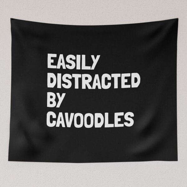 Item preview, Easily Distracted By Cavoodles - Funny Cavoodle Dog Gift  designed and sold by Guarddogdrive.