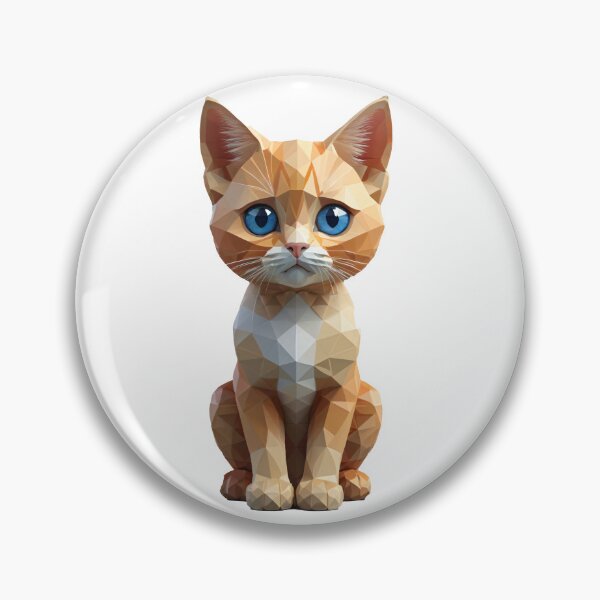Item preview, Little colorful kitten, low-poly, 3D designed and sold by Vantrip.