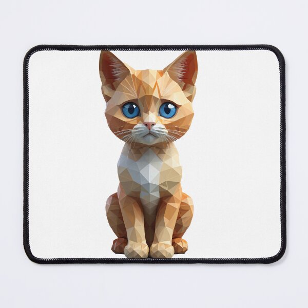 Item preview, Little colorful kitten, low-poly, 3D designed and sold by Vantrip.