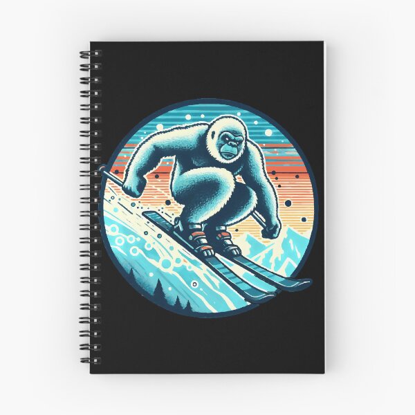 Item preview, Yeti Ski: Enchanting Mountain Creature Artwork designed and sold by Tw1nsAIArt.