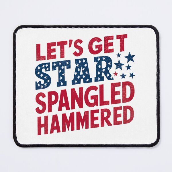 Item preview, Star Spangled Hammered designed and sold by Belarte.shop.