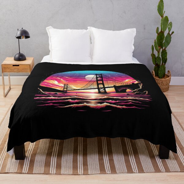 Item preview, Golden Gate Bridge Night Skyline Shirt | San Francisco Cityscape Tee designed and sold by HOMEDESIGNPRINT.