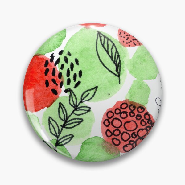 Item preview, Green and Red Watercolor Circles designed and sold by Aithlin123.