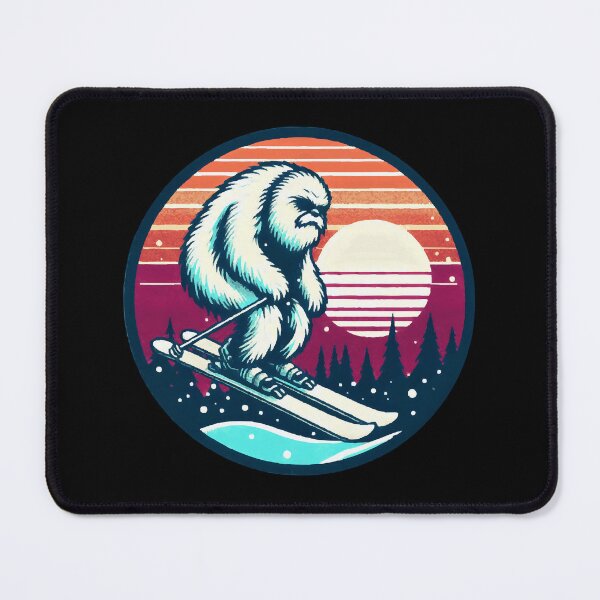 Item preview, Ski Yeti: Enchanting Mountain Creature Artwork designed and sold by Tw1nsAIArt.