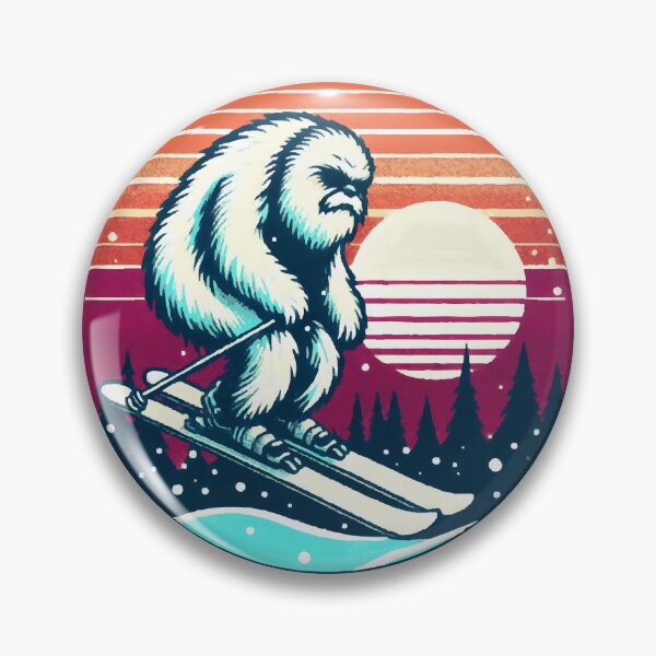 Item preview, Ski Yeti: Enchanting Mountain Creature Artwork designed and sold by Tw1nsAIArt.