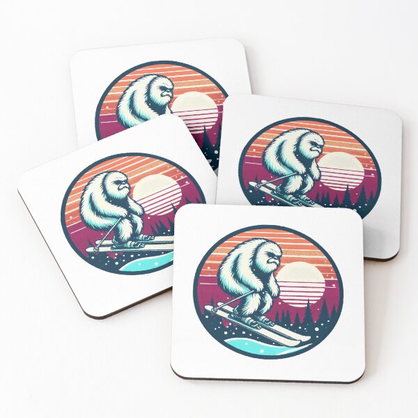 Item preview, Ski Yeti: Enchanting Mountain Creature Artwork designed and sold by Tw1nsAIArt.